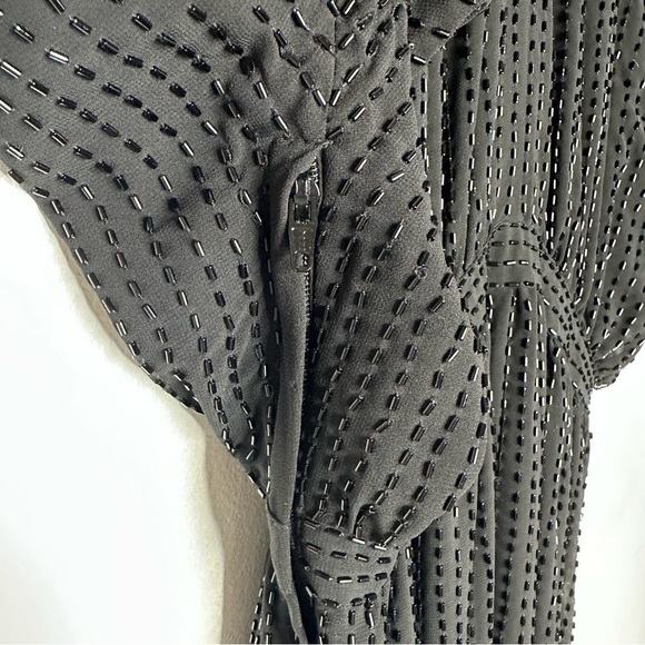 Jimmy Choo x H&M LIMITED EDITION Black Beaded Cocktail Dress Size 4 - Picture 5 of 10